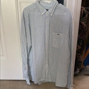 Vineyard Vines Blue Casual Button Down Shirt